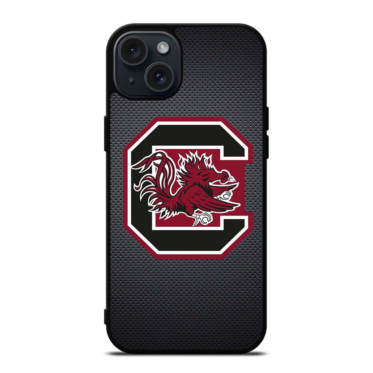 UNIVERSITY FOOTBALL SOUTH CAROLINA GAMECOCKS LOGO iPhone 15 Plus Case Cover