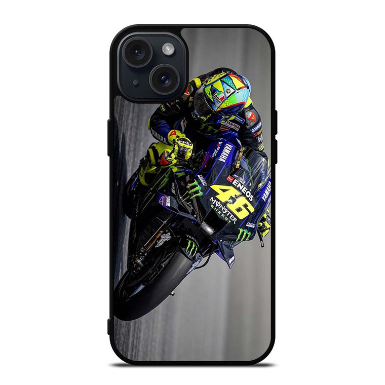 VALENTINO ROSSI THE DOCTOR 46 YAMAHA iPhone 15 Plus Case Cover VALENTINO ROSSI THE DOCTOR 46 YAMAHA iPhone 15 Plus Case Cover