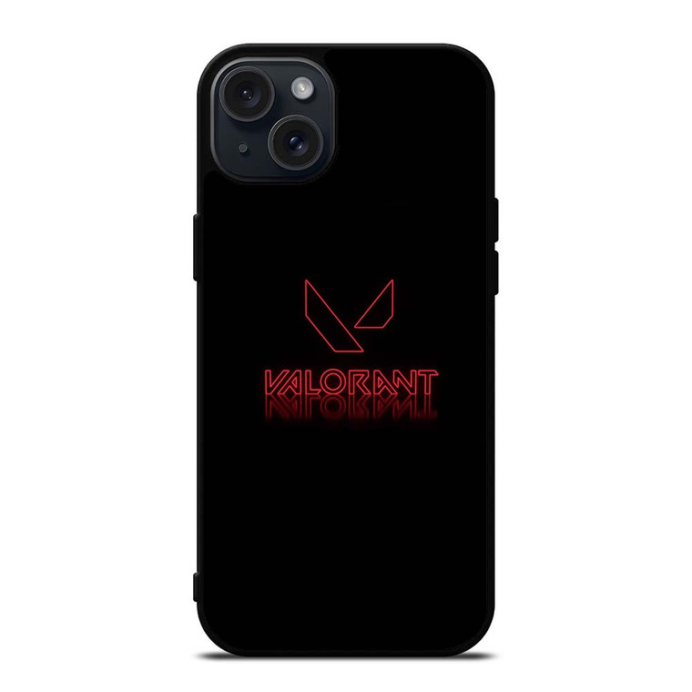 VALORANT GLOWING LOGO iPhone 15 Plus Case Cover VALORANT GLOWING LOGO iPhone 15 Plus Case Cover