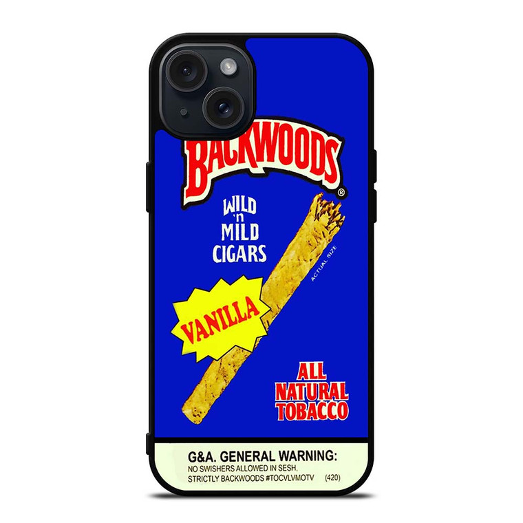 VANILLA BACKWOODS CIGARS iPhone 15 Plus Case Cover VANILLA BACKWOODS CIGARS iPhone 15 Plus Case Cover