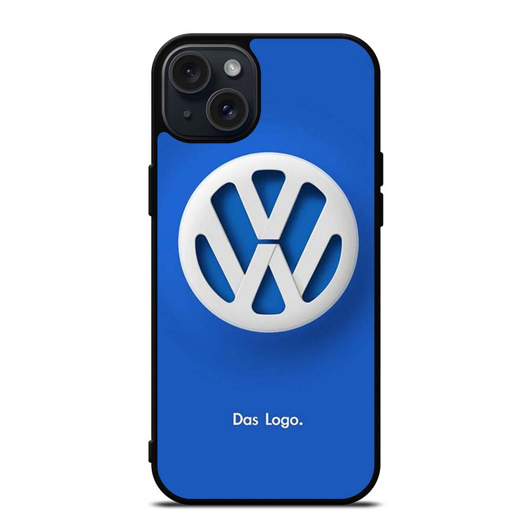 VOLKSWAGEN VW DAS LOGO BLUE iPhone 15 Plus Case Cover VOLKSWAGEN VW DAS LOGO BLUE iPhone 15 Plus Case Cover