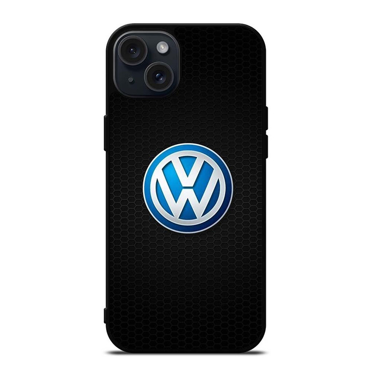 VW VOLKSWAGEN CAR METAL LOGO iPhone 15 Plus Case Cover VW VOLKSWAGEN CAR METAL LOGO iPhone 15 Plus Case Cover