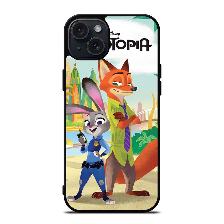 ZOOTOPIA JUDY AND NICK Disney iPhone 15 Plus Case Cover ZOOTOPIA JUDY AND NICK Disney iPhone 15 Plus Case Cover