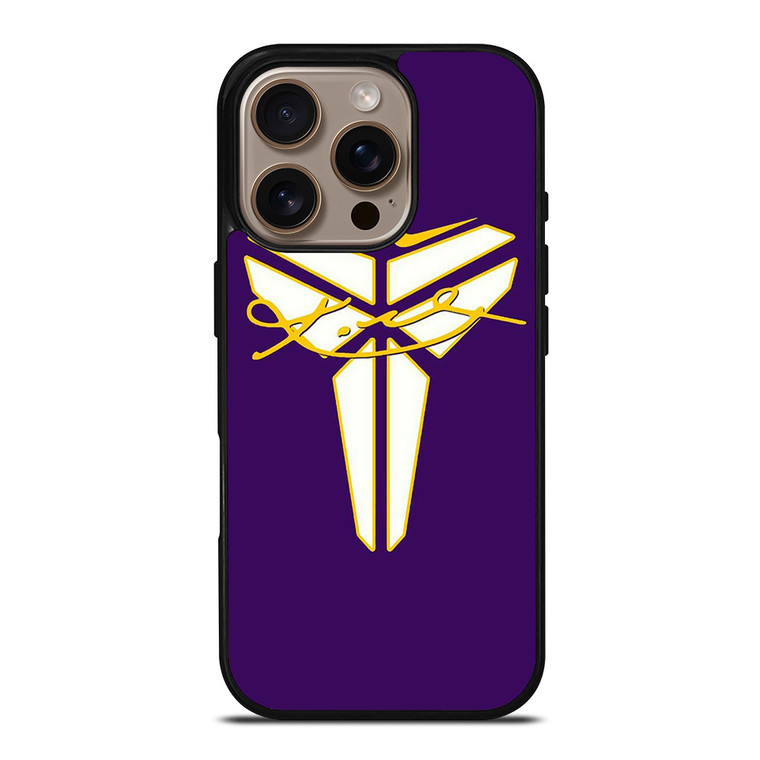 BLACK MAMBA LOGO KOBE BRYANT SIGNATURE iPhone 16 Pro Case Cover BLACK MAMBA LOGO KOBE BRYANT SIGNATURE iPhone 16 Pro Case Cover