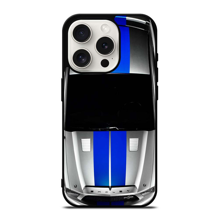 FORD SHELBY MUSTANG SILVER iPhone 15 Pro Case Cover FORD SHELBY MUSTANG SILVER iPhone 15 Pro Case Cover