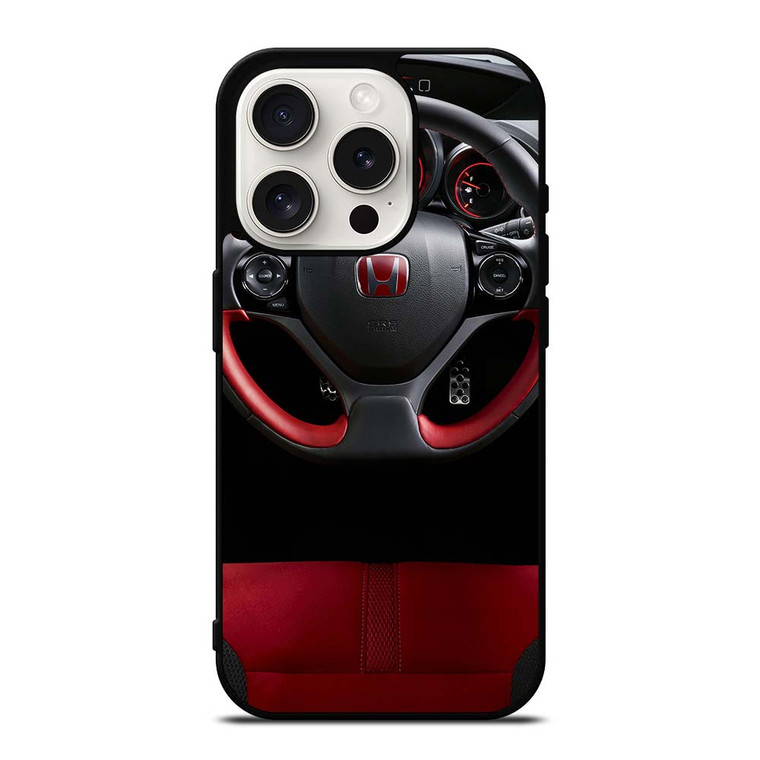 HONDA CIVIC TYPE R STEERING WHEEL iPhone 15 Pro Case Cover