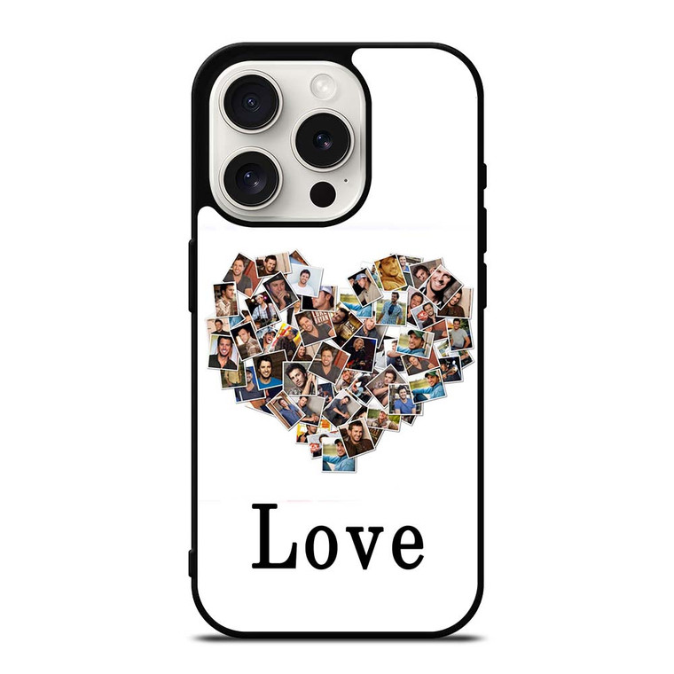 I LOVE LUKE BRYAN COLLAGE iPhone 15 Pro Case Cover
