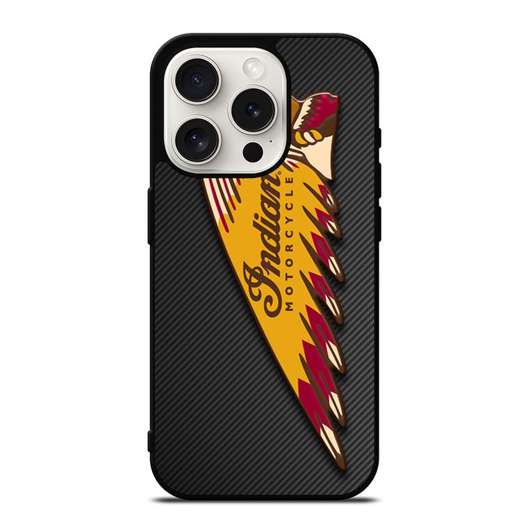 INDIAN MOTOR CYCLE CARBON LOGO iPhone 15 Pro Case Cover INDIAN MOTOR CYCLE CARBON LOGO iPhone 15 Pro Case Cover