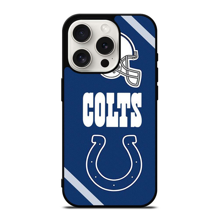INDIANAPOLIS COLTS ICON iPhone 15 Pro Case Cover INDIANAPOLIS COLTS ICON iPhone 15 Pro Case Cover