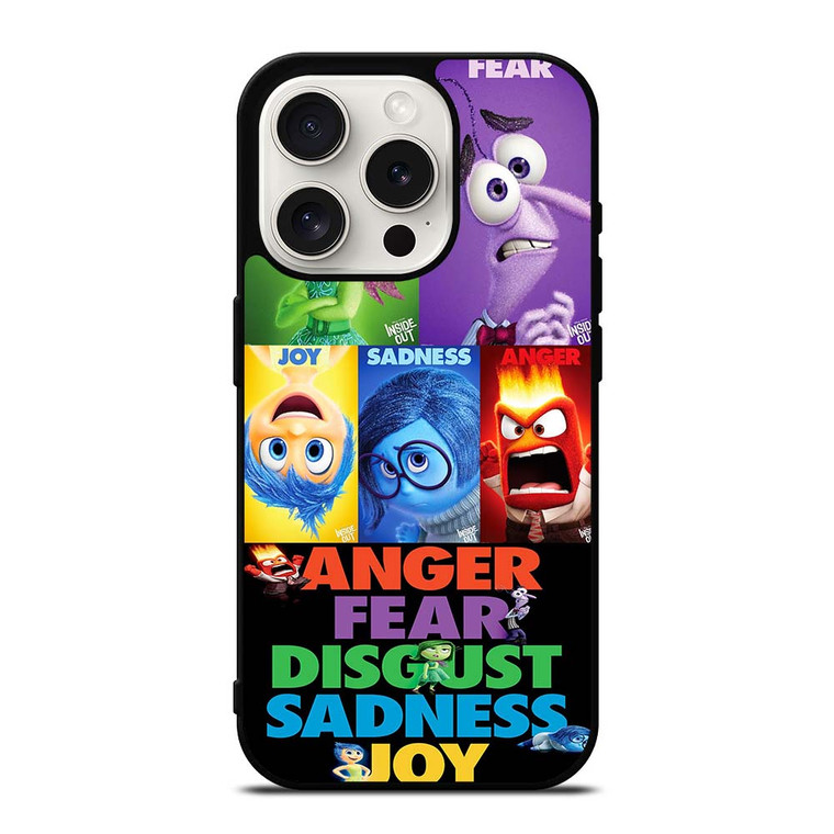 INSIDE OUT ALL CHARACTER Disney iPhone 15 Pro Case Cover INSIDE OUT ALL CHARACTER Disney iPhone 15 Pro Case Cover