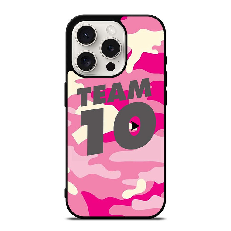 JAKE PAUL TEAM 10 CAMO iPhone 15 Pro Case Cover JAKE PAUL TEAM 10 CAMO iPhone 15 Pro Case Cover