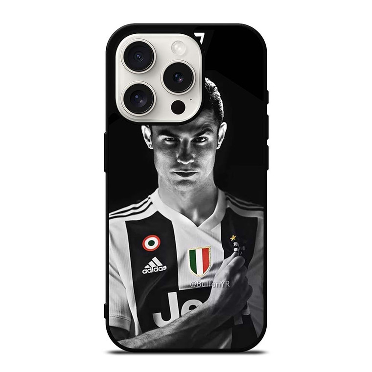 JUVENTUS CRISTIANO RONALDO CR7 iPhone 15 Pro Case Cover