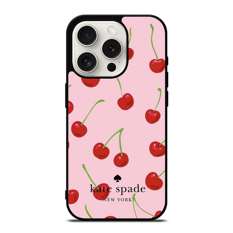 KATE SPADE NEW YORK LOGO CHERRY ICON iPhone 15 Pro Case Cover