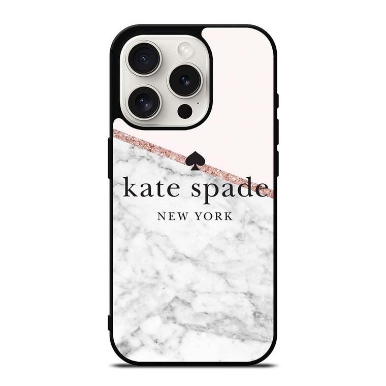 KATE SPADE NEW YORK LOGO MARBLE ICON iPhone 15 Pro Case Cover