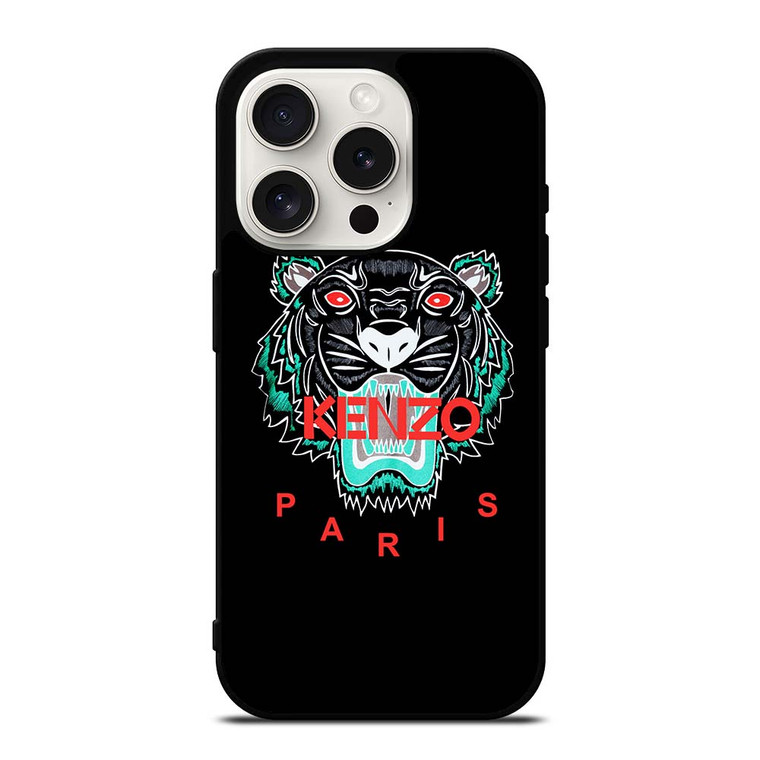 KENZO PARIS BLACK iPhone 15 Pro Case Cover