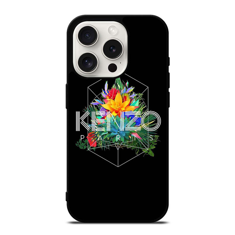 KENZO PARIS FLORAL iPhone 15 Pro Case Cover KENZO PARIS FLORAL iPhone 15 Pro Case Cover