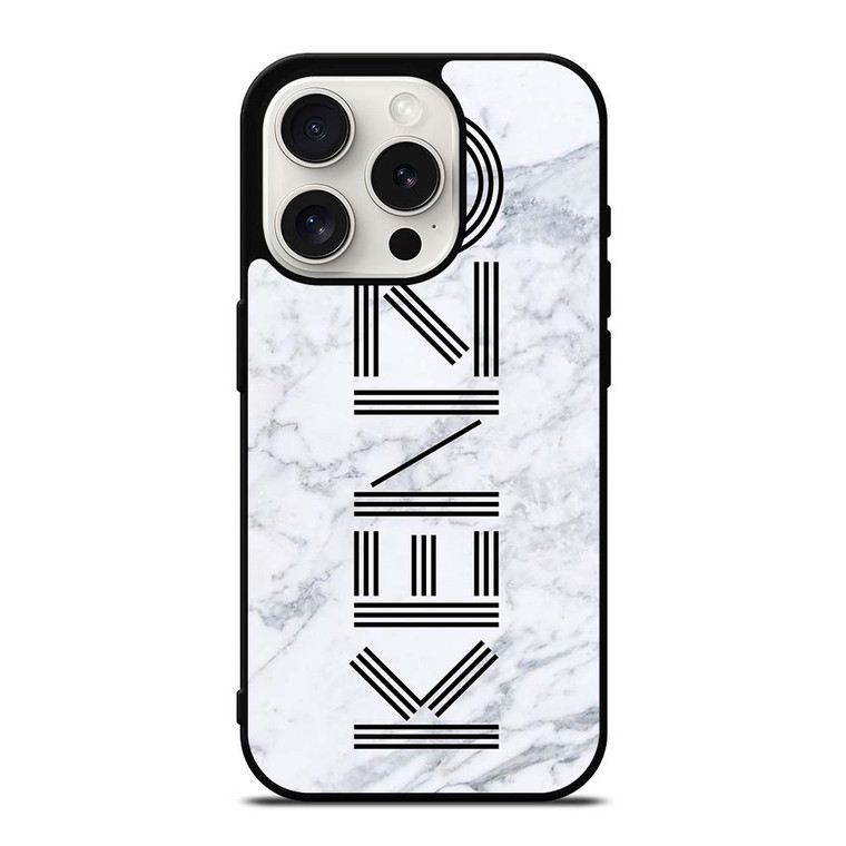 KENZO PARIS MARBLE LOGO iPhone 15 Pro Case Cover