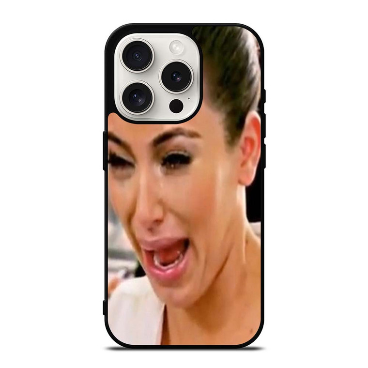 KIM KARDASHIAN UGLY CRYING FACE iPhone 15 Pro Case Cover KIM KARDASHIAN UGLY CRYING FACE iPhone 15 Pro Case Cover