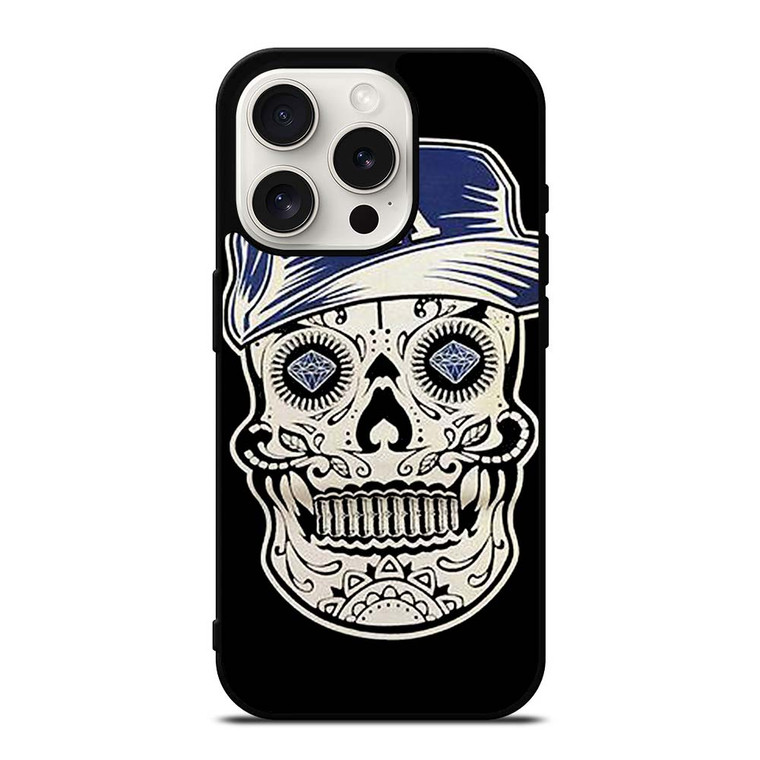 LA LOS ANGELES DODGERS SKULL iPhone 15 Pro Case Cover LA LOS ANGELES DODGERS SKULL iPhone 15 Pro Case Cover