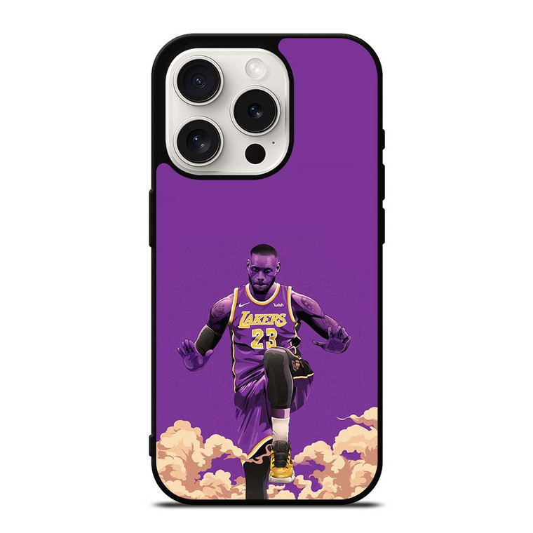 LEBRON JAMES 23 LA LAKERS iPhone 15 Pro Case Cover