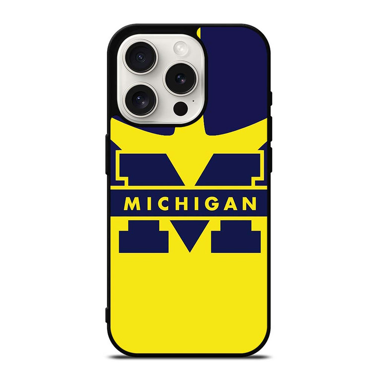 LOGO MICHIGAN WOLVERINES iPhone 15 Pro Case Cover