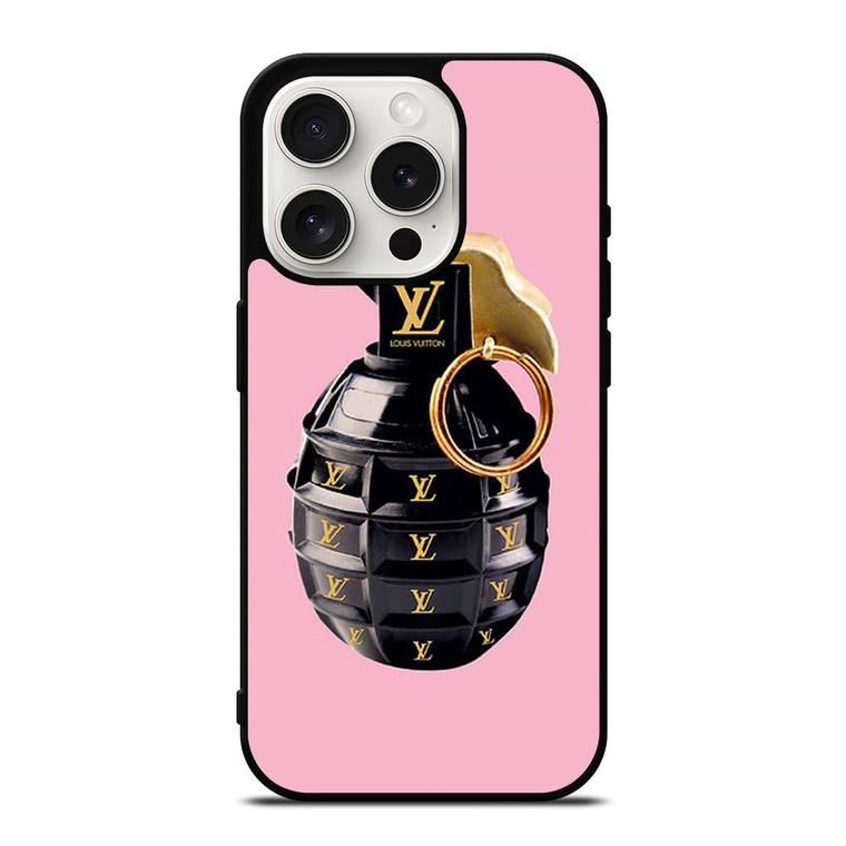 LOUIS VUITTON LV LOGO GRENADE iPhone 15 Pro Case Cover