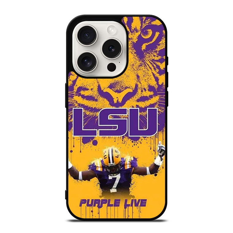 LSU TIGERS LOUISIANA STATE UNIVERSITY PURPLE LIVE iPhone 15 Pro Case Cover LSU TIGERS LOUISIANA STATE UNIVERSITY PURPLE LIVE iPhone 15 Pro Case Cover