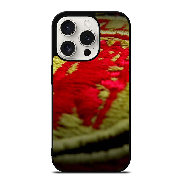 MANCHESTER UNITED EMBOIDERED LOGO iPhone 15 Pro Case Cover