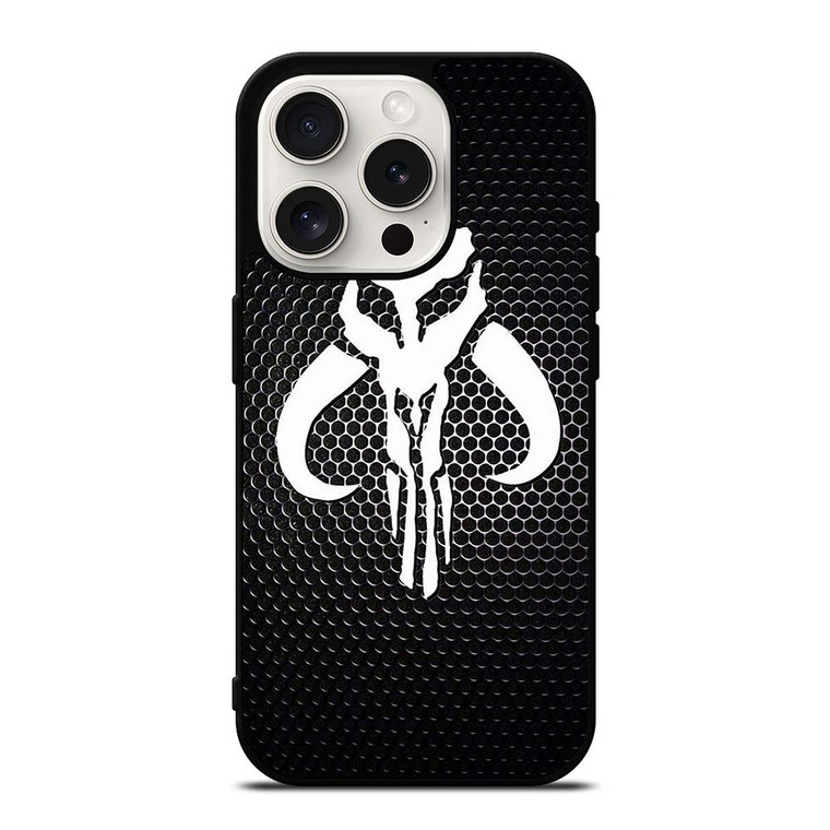 MANDALORIAN METAL CARBON LOGO iPhone 15 Pro Case Cover