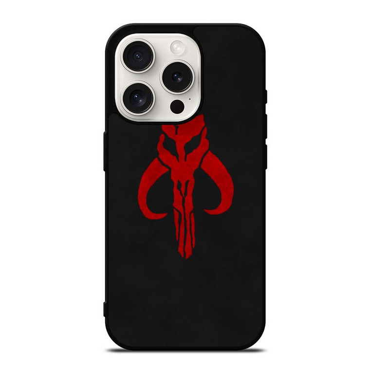 MANDALORIAN RED SKULL LOGO iPhone 15 Pro Case Cover MANDALORIAN RED SKULL LOGO iPhone 15 Pro Case Cover