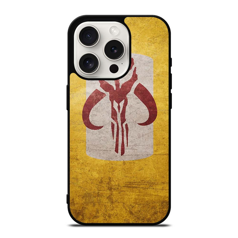 MANDALORIAN YELLOW LOGO iPhone 15 Pro Case Cover