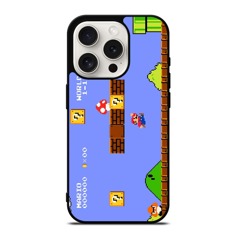 MARIO BROSS RETRO NES iPhone 15 Pro Case Cover