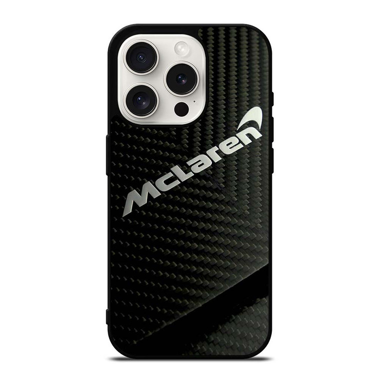 MCLAREN CAR LOGO CARBON iPhone 15 Pro Case Cover MCLAREN CAR LOGO CARBON iPhone 15 Pro Case Cover