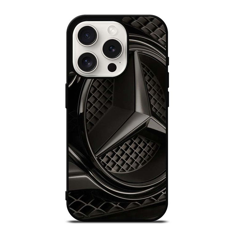 MERCEDES BENZ LOGO BLACK EMBLEM iPhone 15 Pro Case Cover