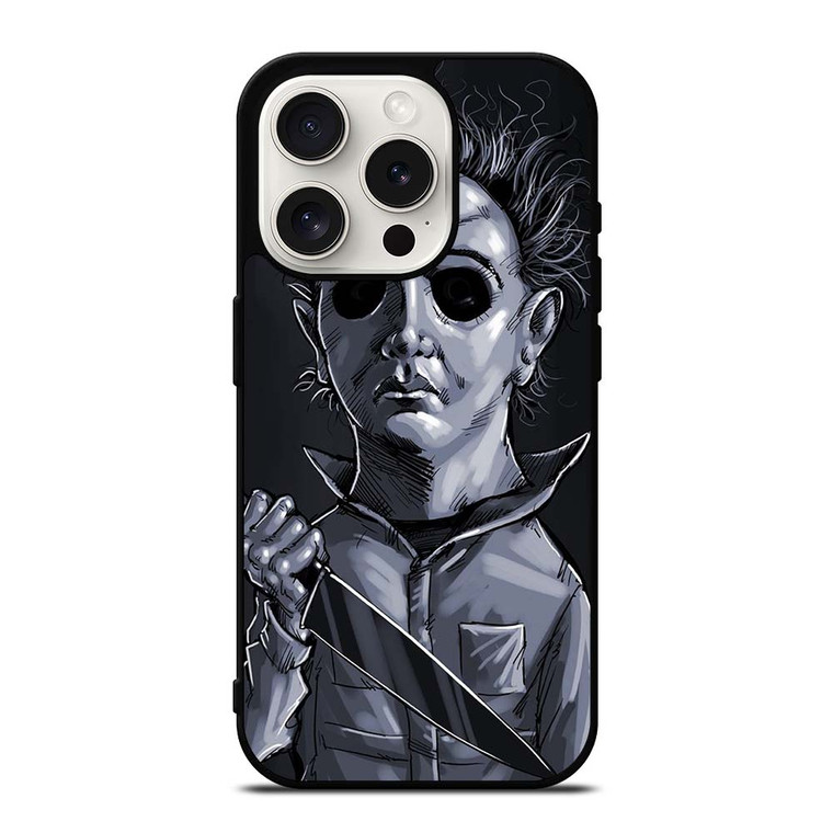 MICHAEL MYERS HALLOWEEN ART iPhone 15 Pro Case Cover