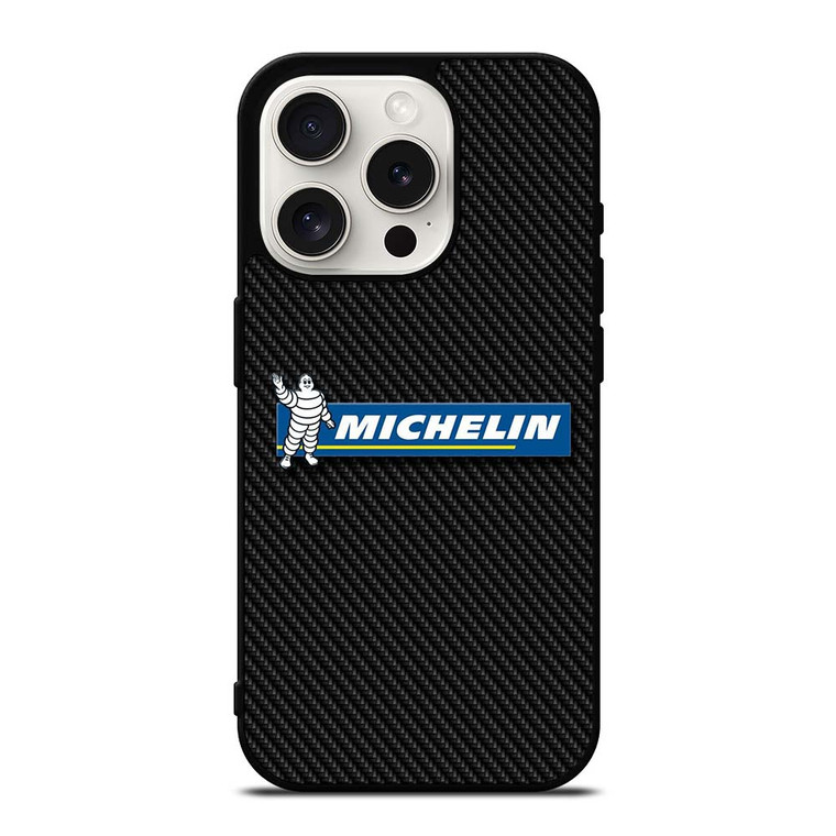 MICHELIN TIRE CARBON LOGO iPhone 15 Pro Case Cover