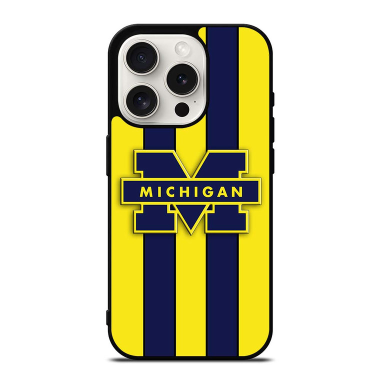 MICHIGAN WOLVERINES SYMBOL iPhone 15 Pro Case Cover