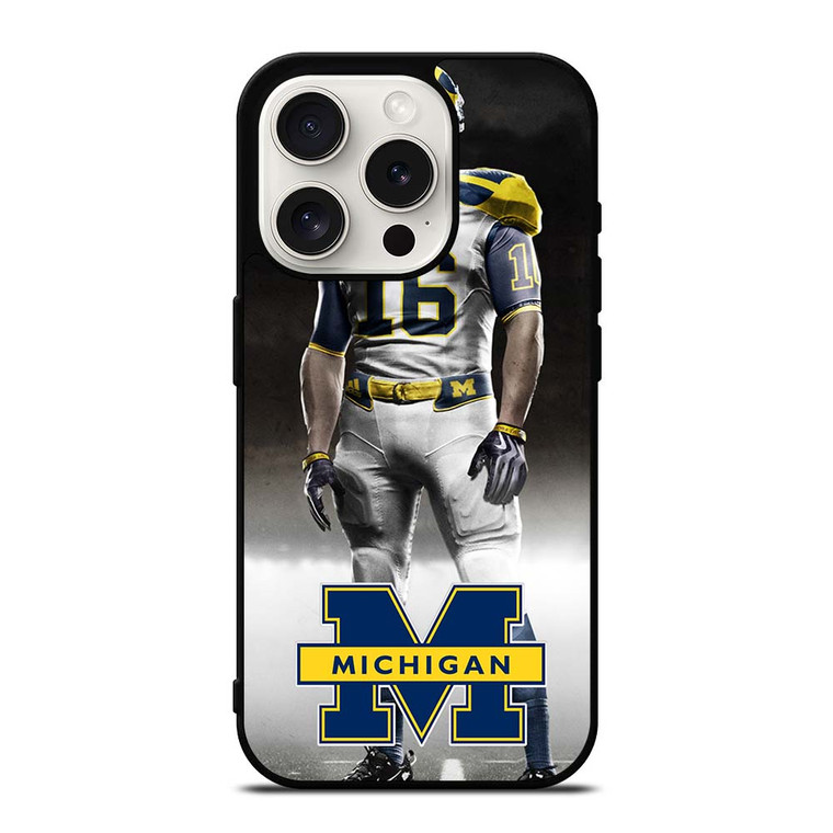 MICHIGAN WOLVERINES iPhone 15 Pro Case Cover