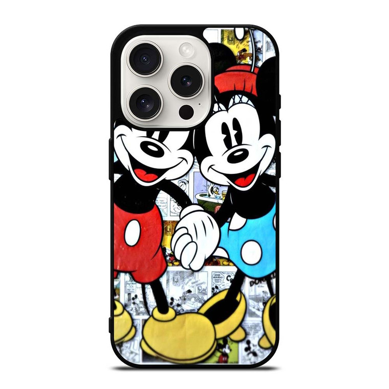 MICKEY AND MINNIE MOUSE DISNEY COMIC iPhone 15 Pro Case Cover