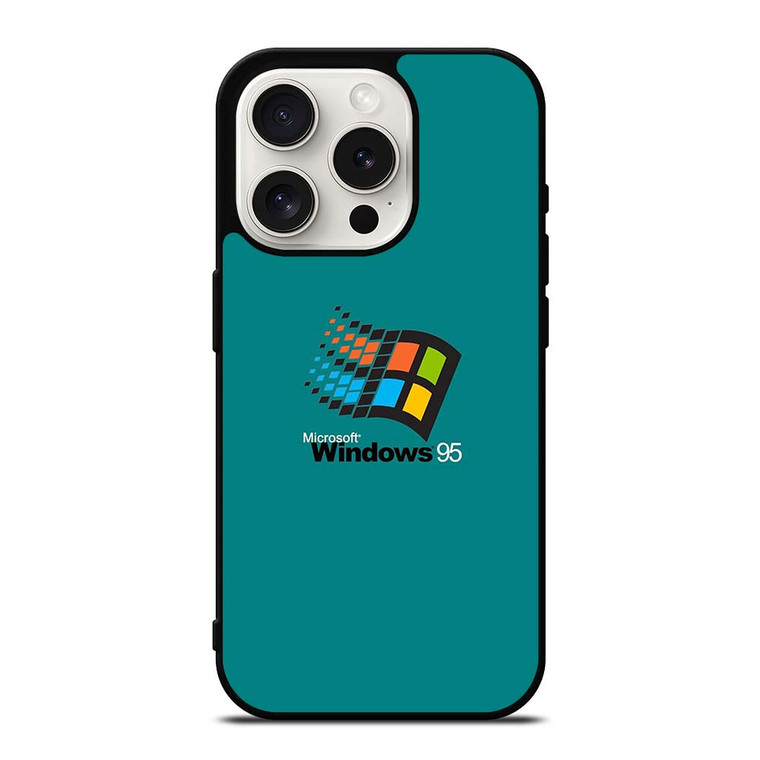 MICROSOFT WINDOWS 95 RETRO LOGO iPhone 15 Pro Case Cover