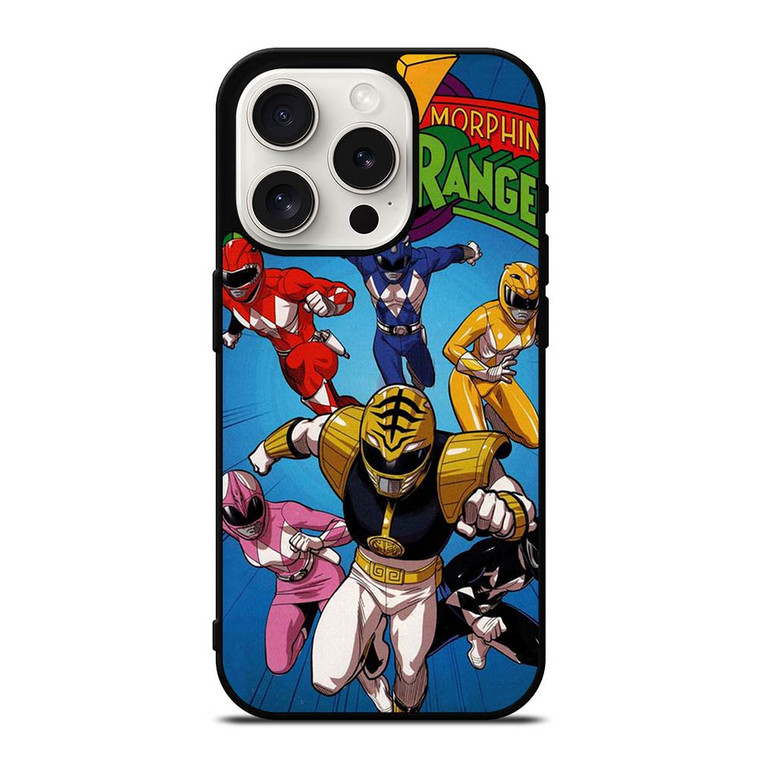 MIGHTY MORPHIN POWER RANGERS CARTOON iPhone 15 Pro Case Cover