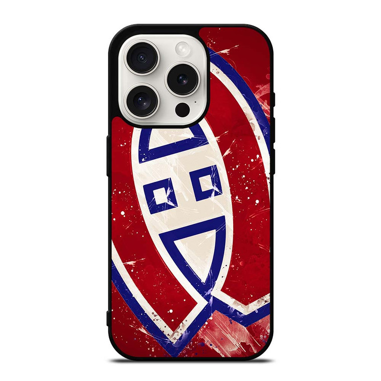 MONTREAL CANADIENS NHL SPLASH LOGO iPhone 15 Pro Case Cover