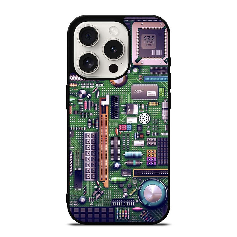 MOTHERBOARD CIRCUIT BOARD COMPUTER iPhone 15 Pro Case Cover