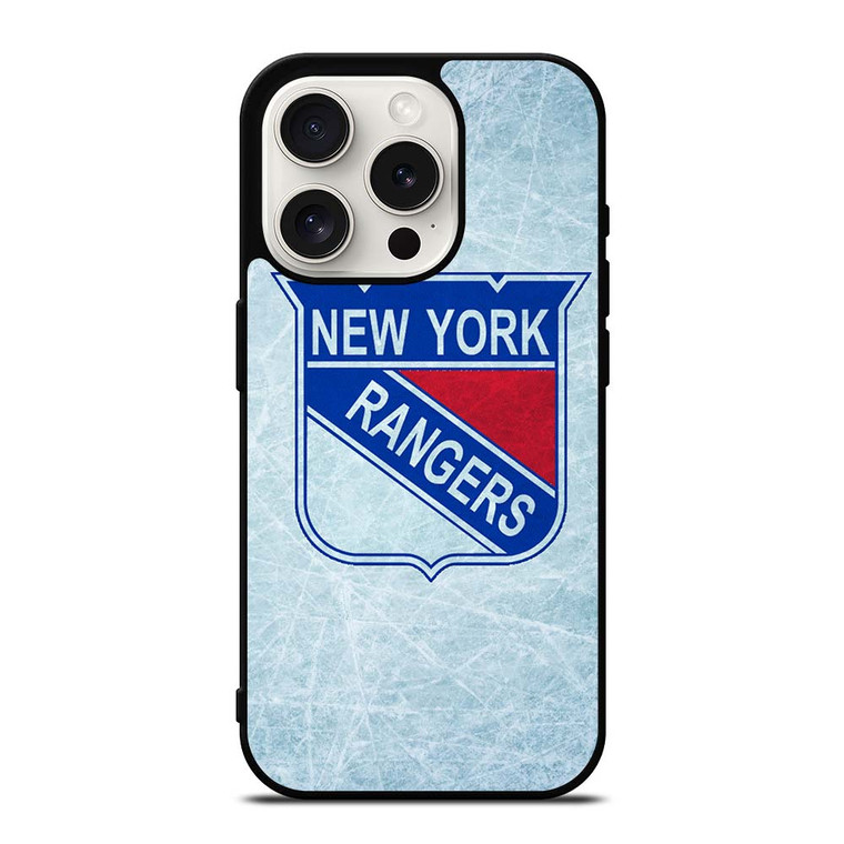 NEW YORK RANGERS NHL ICE LOGO iPhone 15 Pro Case Cover