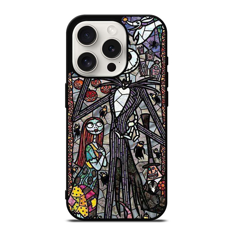 NIGHTMARE BEFORE CHRISTMAS ART GLASS iPhone 15 Pro Case Cover