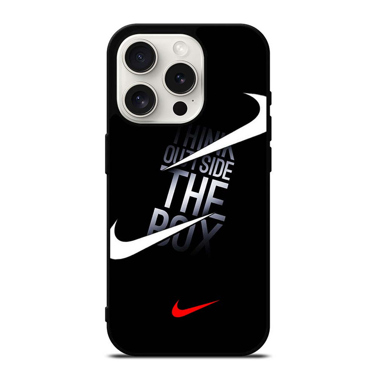 NIKE THINK OUTSIDE THE BOX iPhone 15 Pro Case Cover NIKE THINK OUTSIDE THE BOX iPhone 15 Pro Case Cover