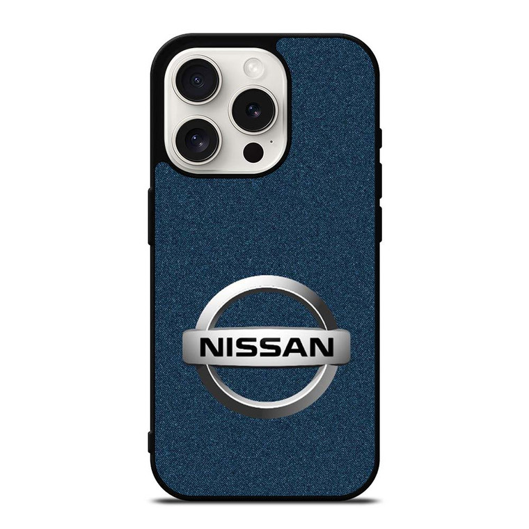 NISSAN CAR LOGO DENIM iPhone 15 Pro Case Cover NISSAN CAR LOGO DENIM iPhone 15 Pro Case Cover