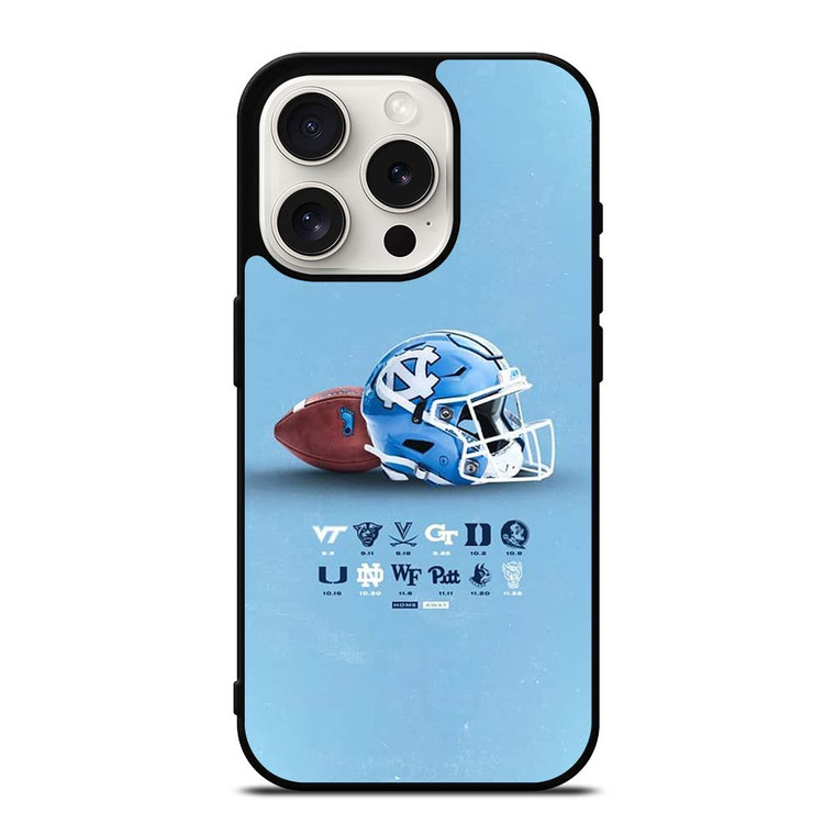 NORTH CAROLINA TAR HEELS LOGO BASKETBALL UNIVERSITY HELMET iPhone 15 Pro Case Cover