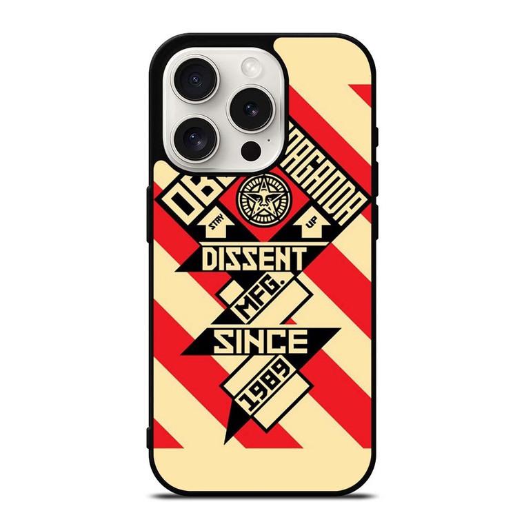 OBEY PROPAGANDA iPhone 15 Pro Case Cover OBEY PROPAGANDA iPhone 15 Pro Case Cover