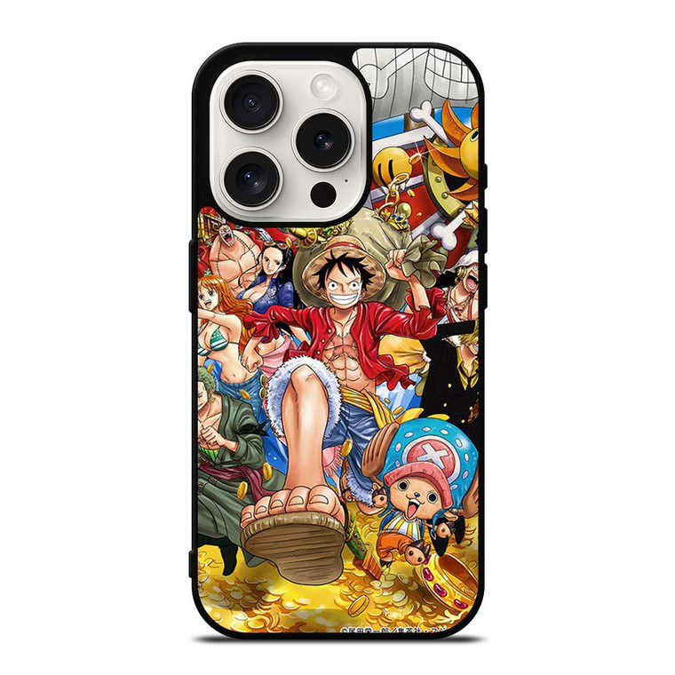 ONE PIECCE LUFFY AND FRIENDS iPhone 15 Pro Case Cover